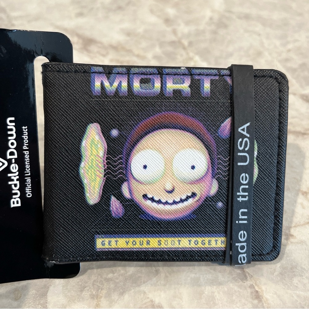 Buckle-Down Morty Black Wallet